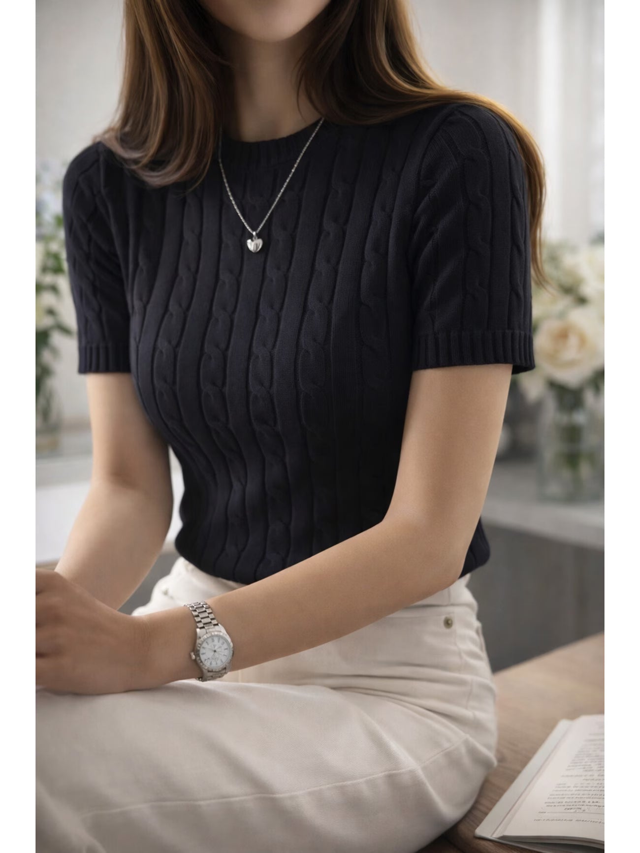Kısa Kollu Slim Fit Yumuşak Dokulu